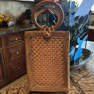 Handcrafted Woven Tan Bag